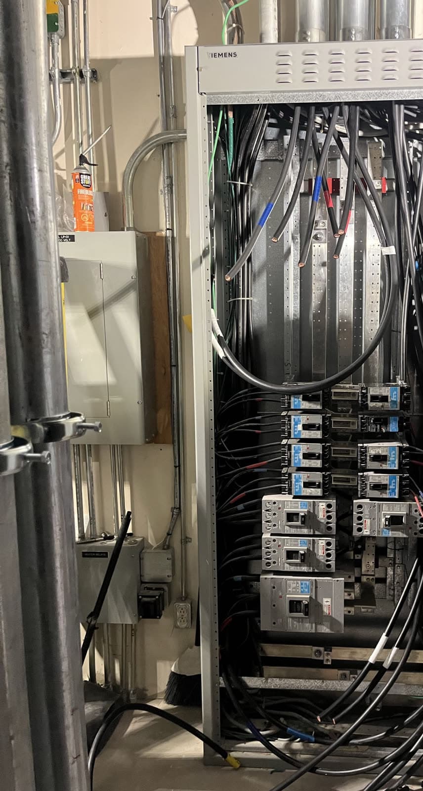 Distribution section terminated and dressed